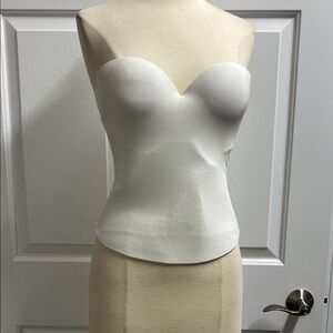 Felina Cream Strapless Bandeau bridal corset off white size 36B